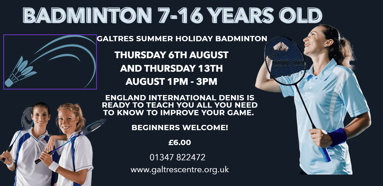 Badminton for 7-16 year olds
